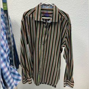 Robert Graham multicolored long sleeve button up shirt, 2XL